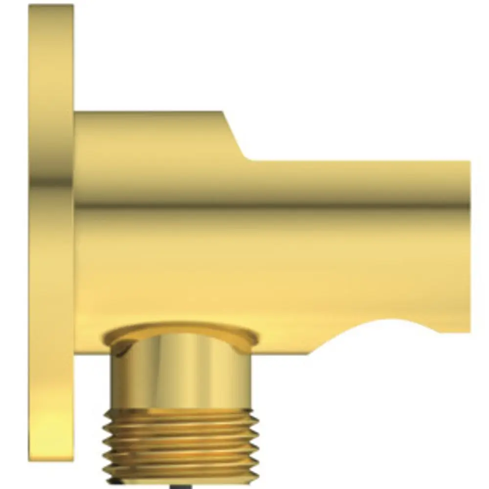 IS-Wandhalter-Idealrain-Atelier-f-HB-u-Brauseschlauch-G1-2-Brushed-Gold-BC807A2 gallery number 1